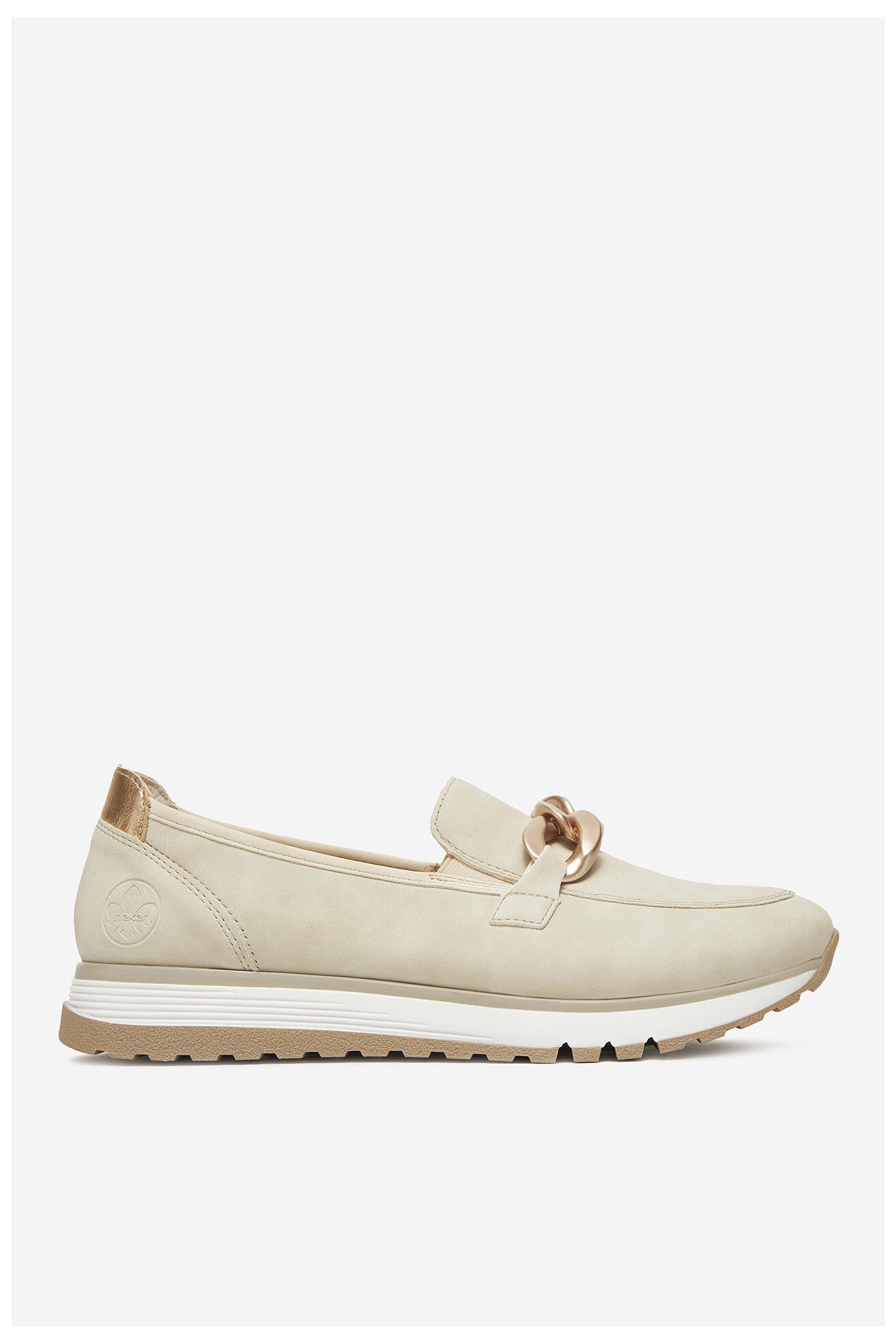 Mokasyn Rieker 49051-60 Kremowy