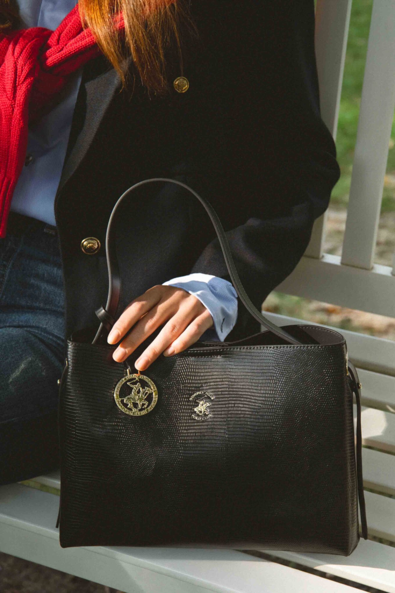 Kézitáska Beverly Hills Polo Club BHPC-W-04-A23 FEKETE