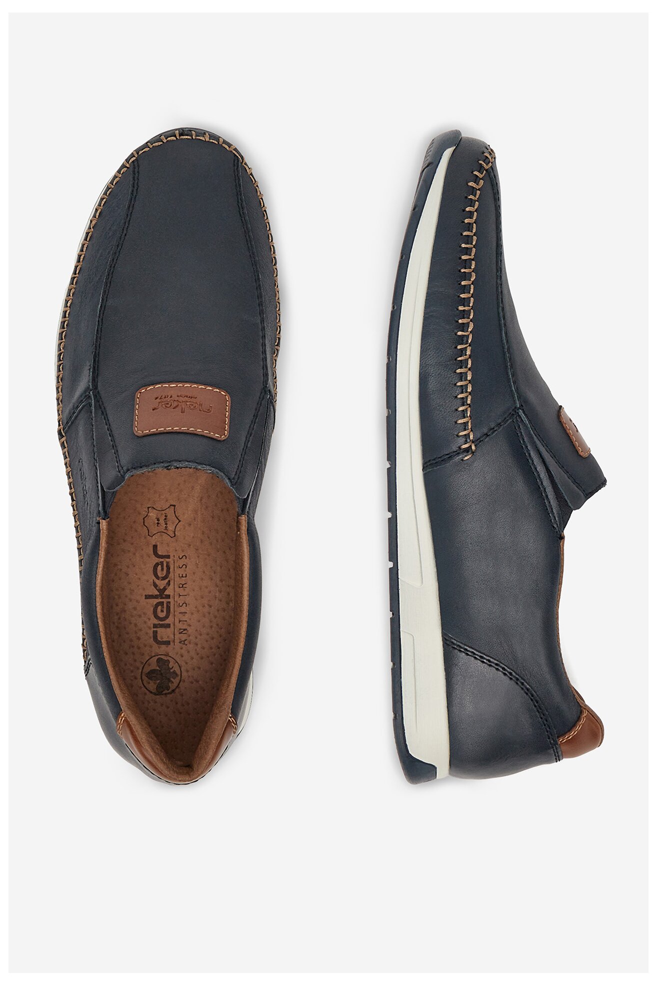 Polobotka Rieker 11962-14 TMAVĚ MODRÁ