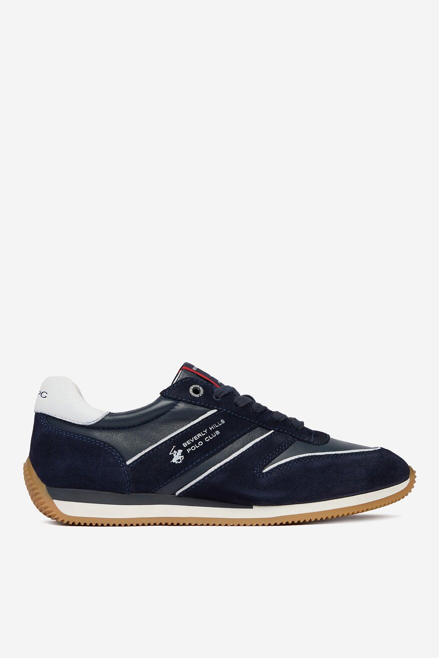 
                Beverly Hills Polo Club - Sneakersy skórzane - 5907964013686