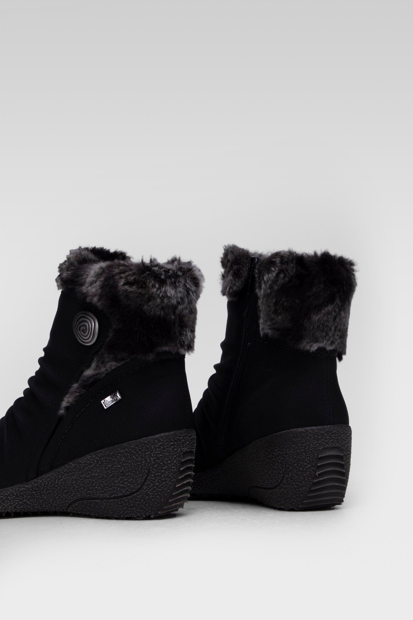 Botki Rieker Y0363-01 Czarny