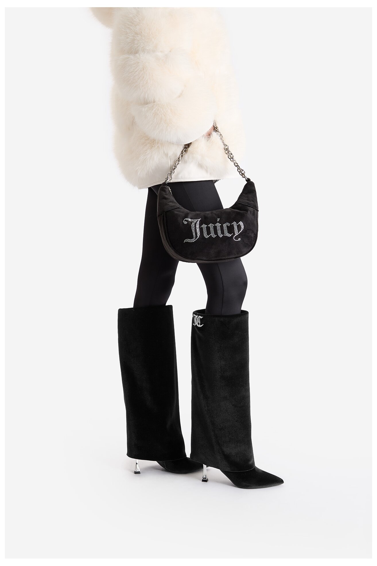 Csizma Juicy Couture EO-R24SS94662 FEKETE