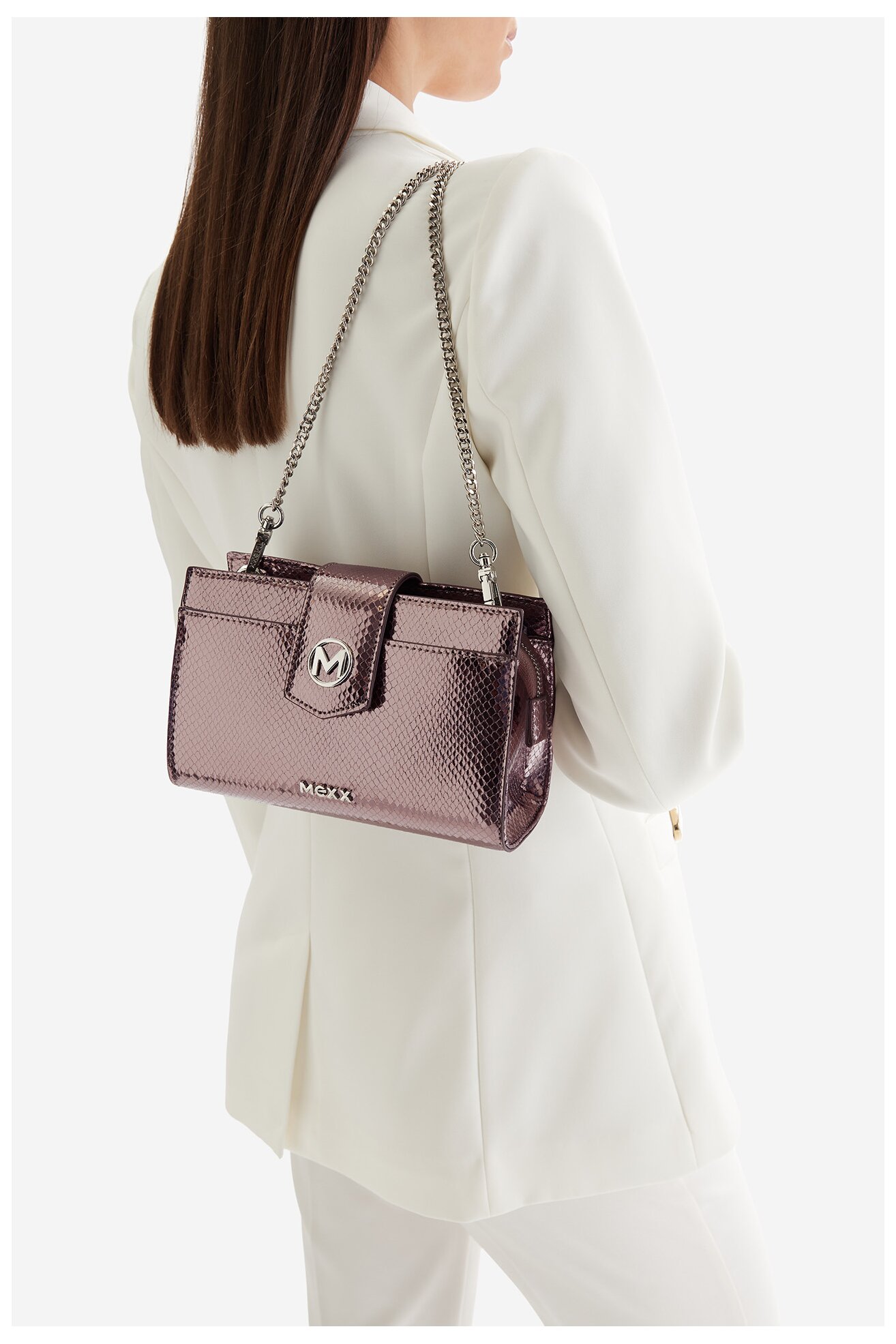 Дамска чанта Mexx CEO-MEXX-S-002-09 С ЦВЯТ НА СТАРО СРЕБРО