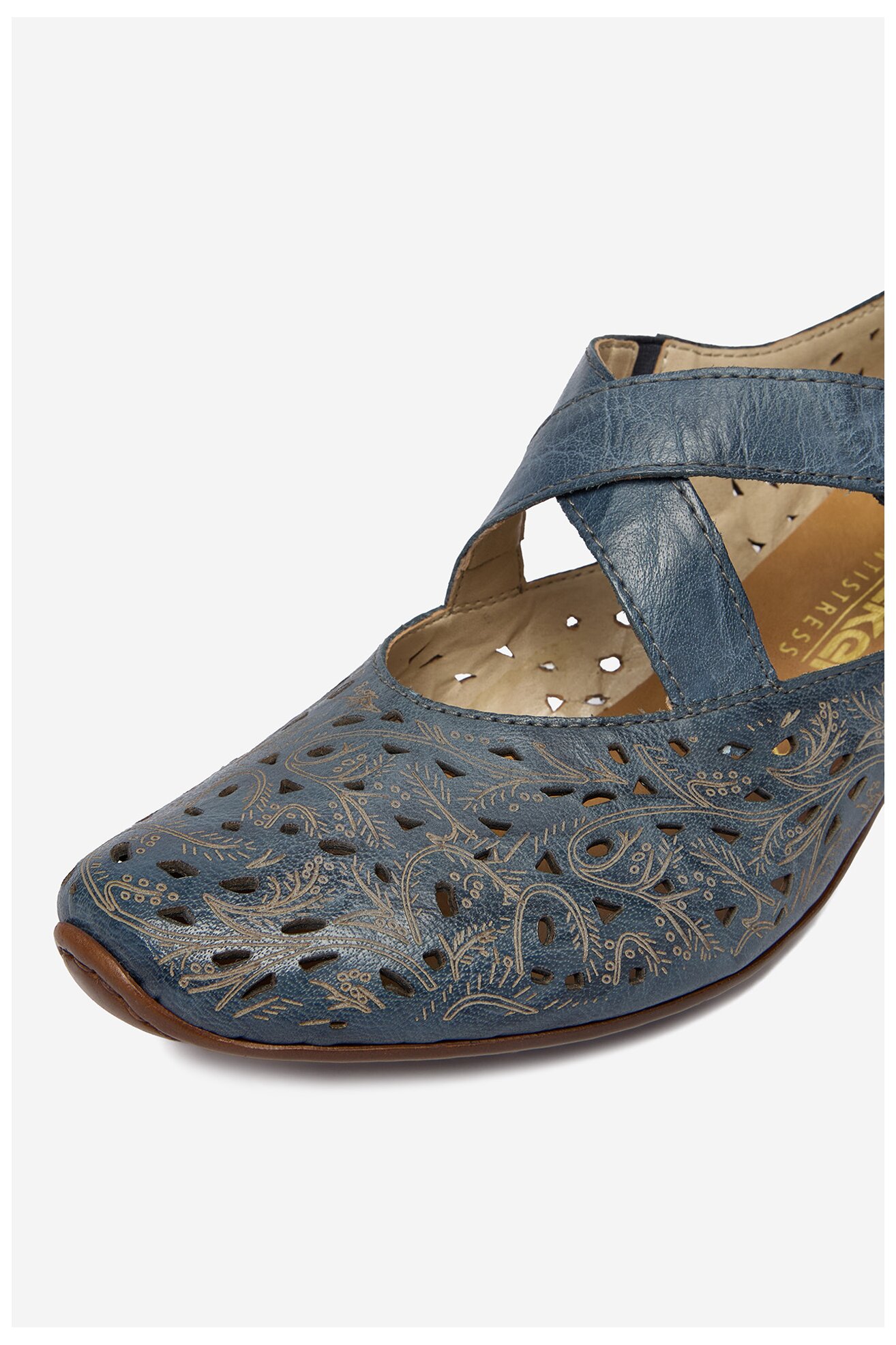 Czółenka Rieker CEO-43773-12 Granatowy