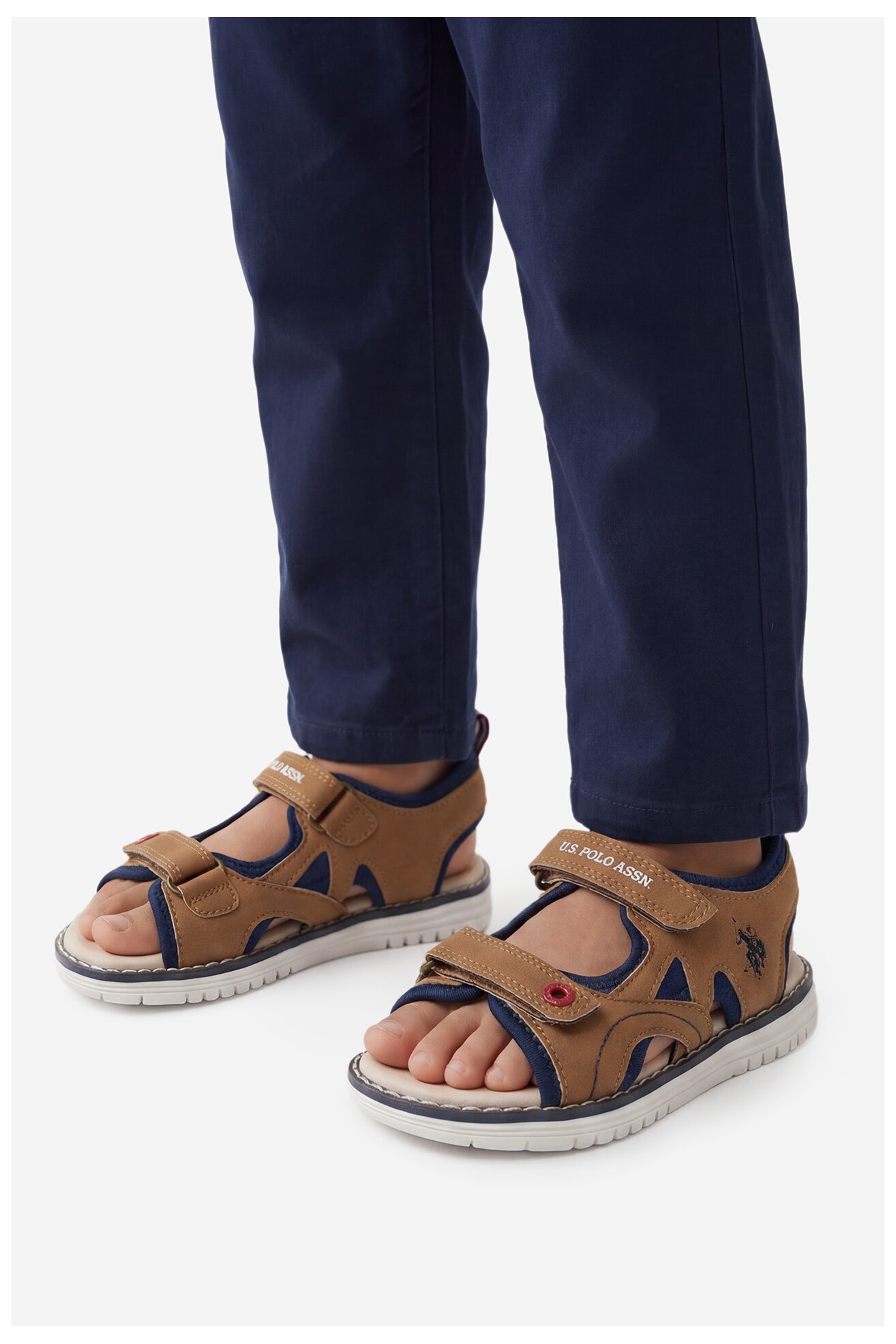 Sandały U.S. POLO ASSN. EO-GARDA002K/6Y1 Brązowy