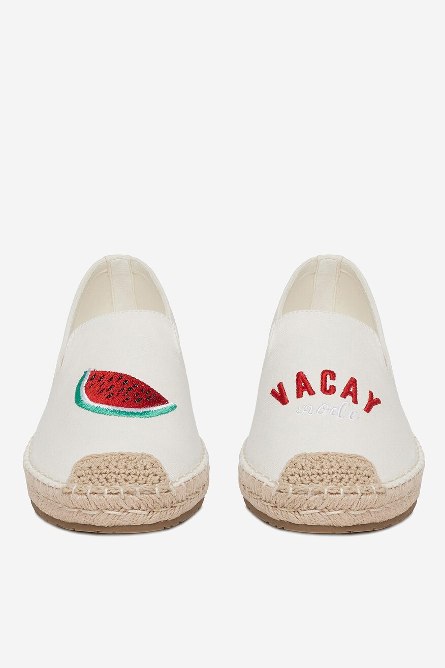 Espadrile DeeZee ALB - 5904410836080