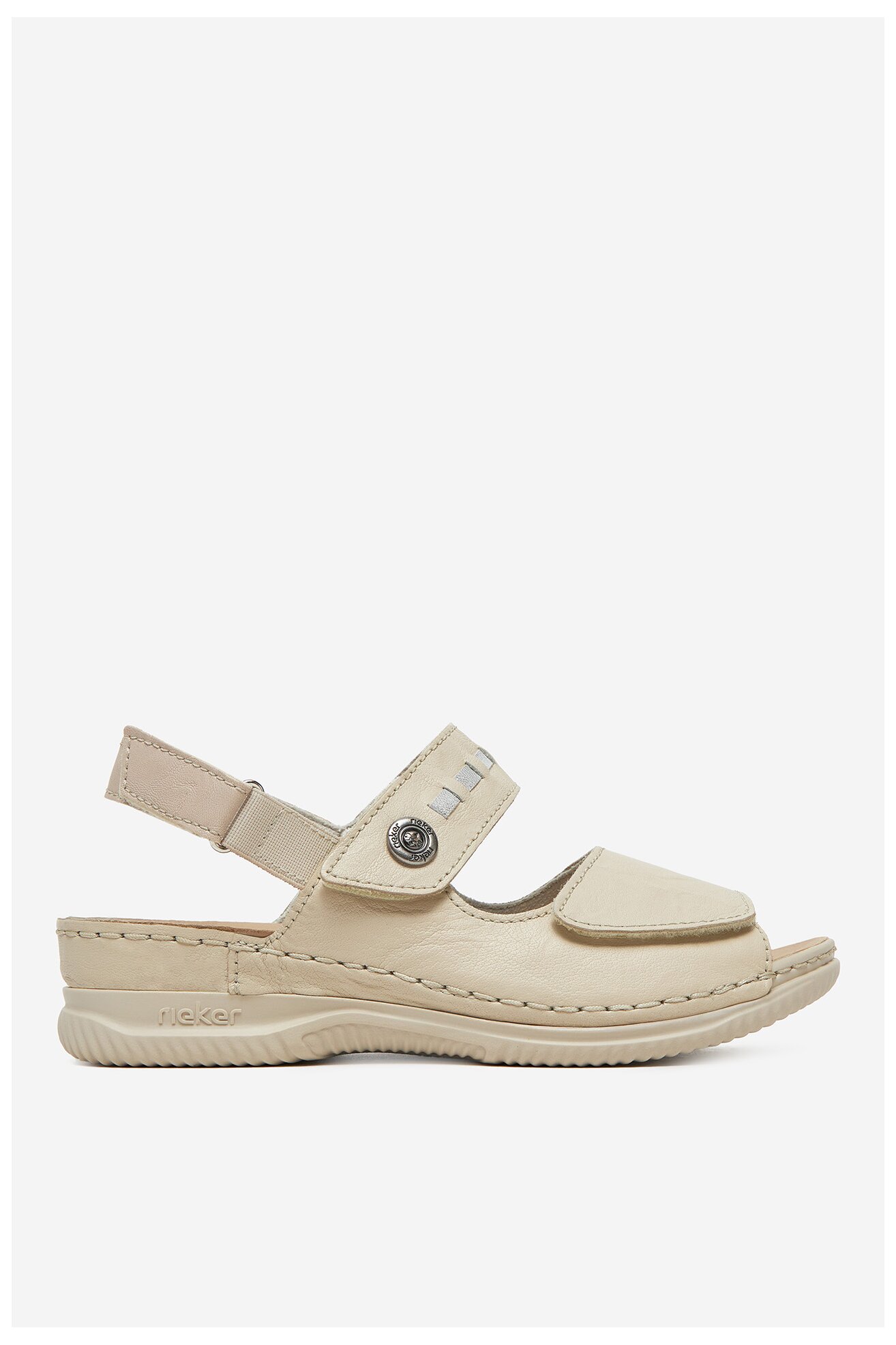 Sandały Rieker V7473-61 Beżowy jasny