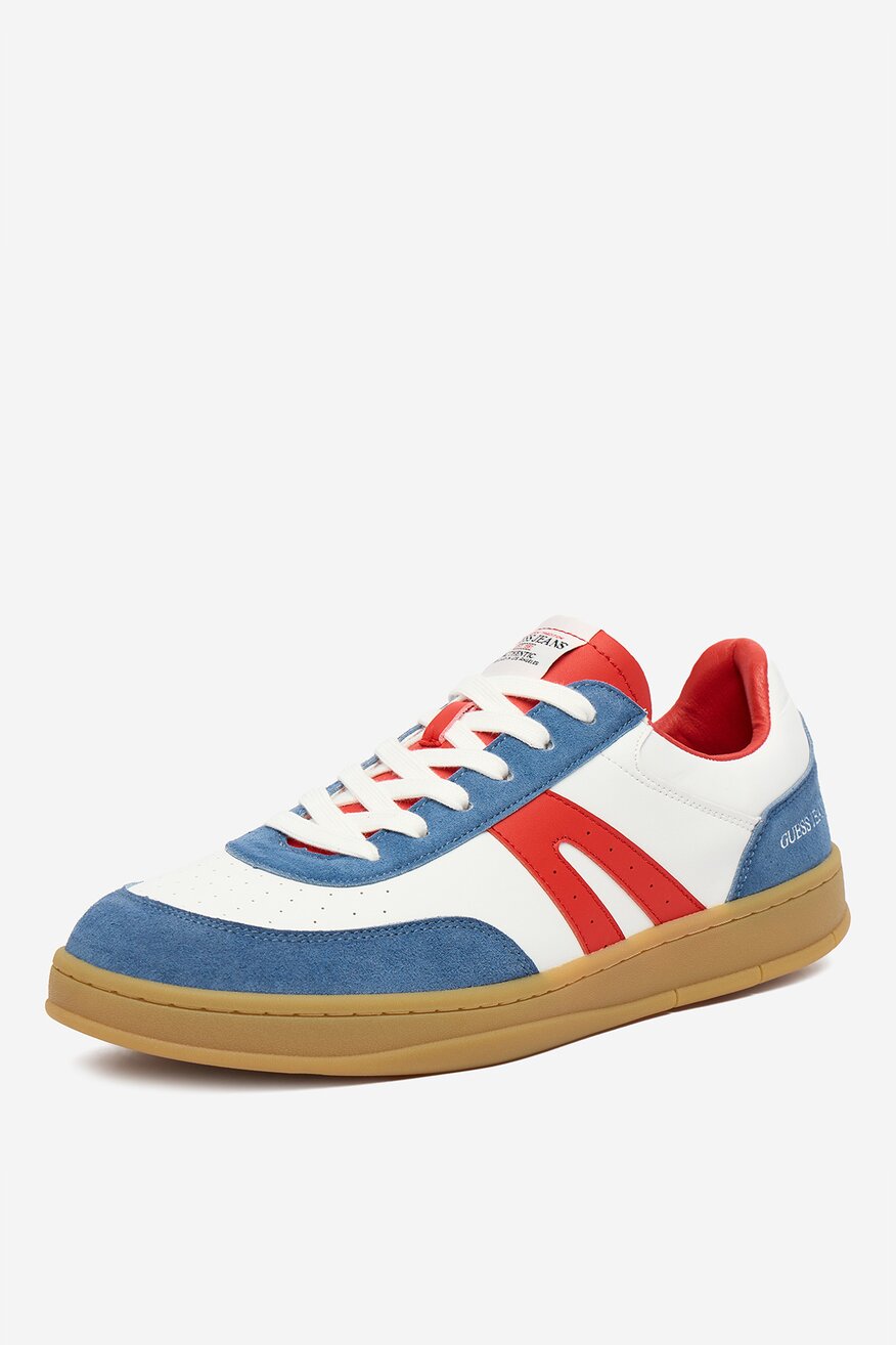 GUESS JEANS - Sneakersy skórzane - 5907964026044