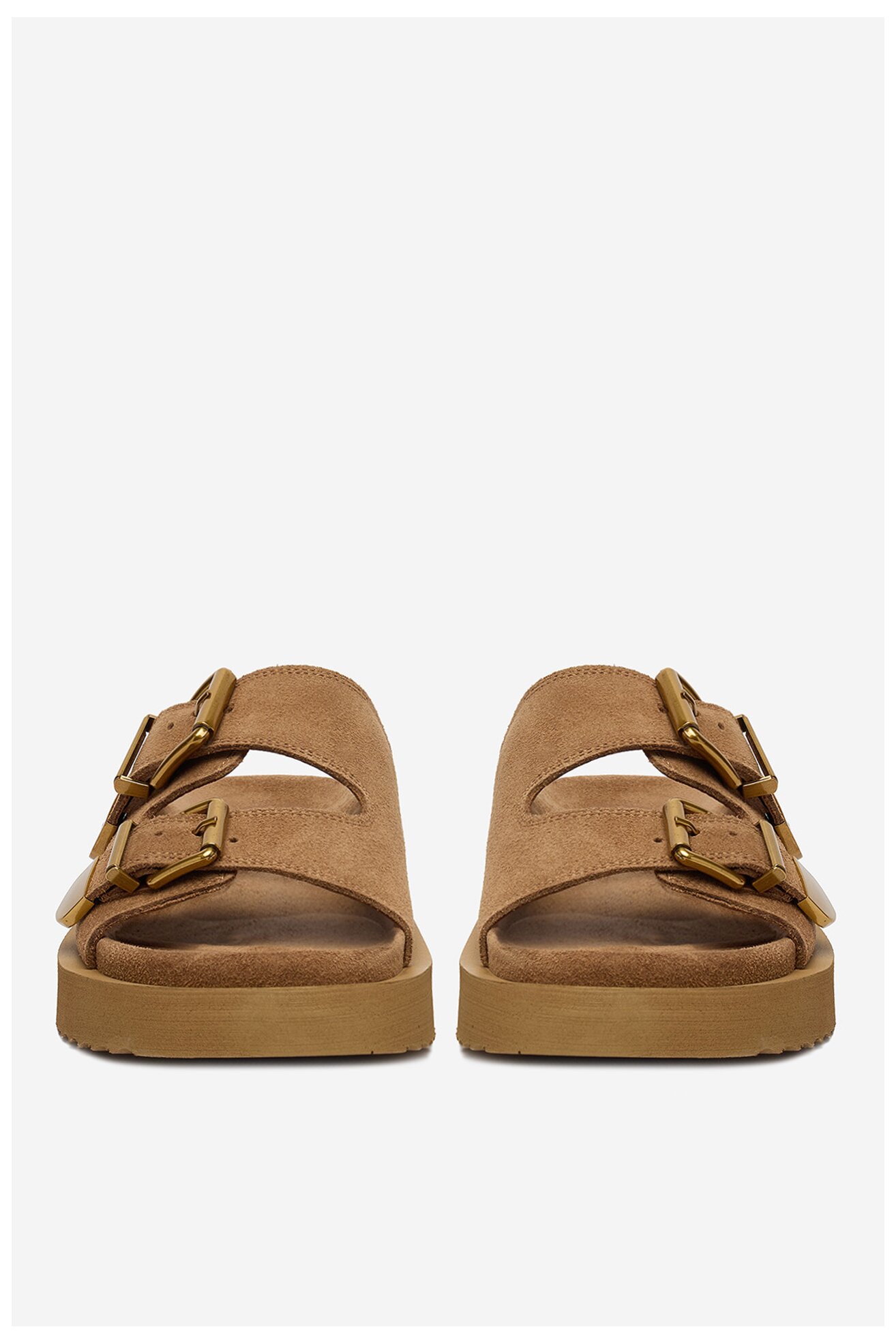 Klapki Badura CYCLAMEN-80033-25 Beżowy ciemny