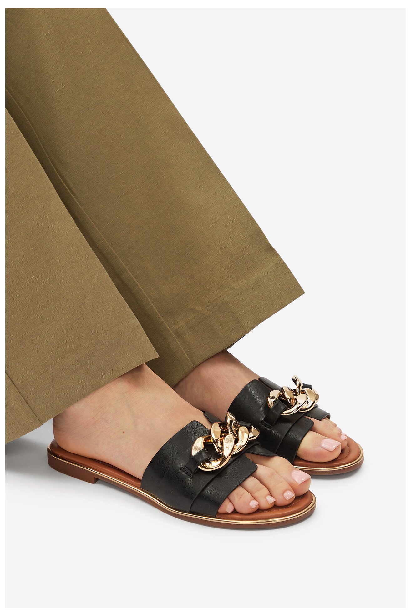 Klapki Jenny WFA2738-1 Czarny