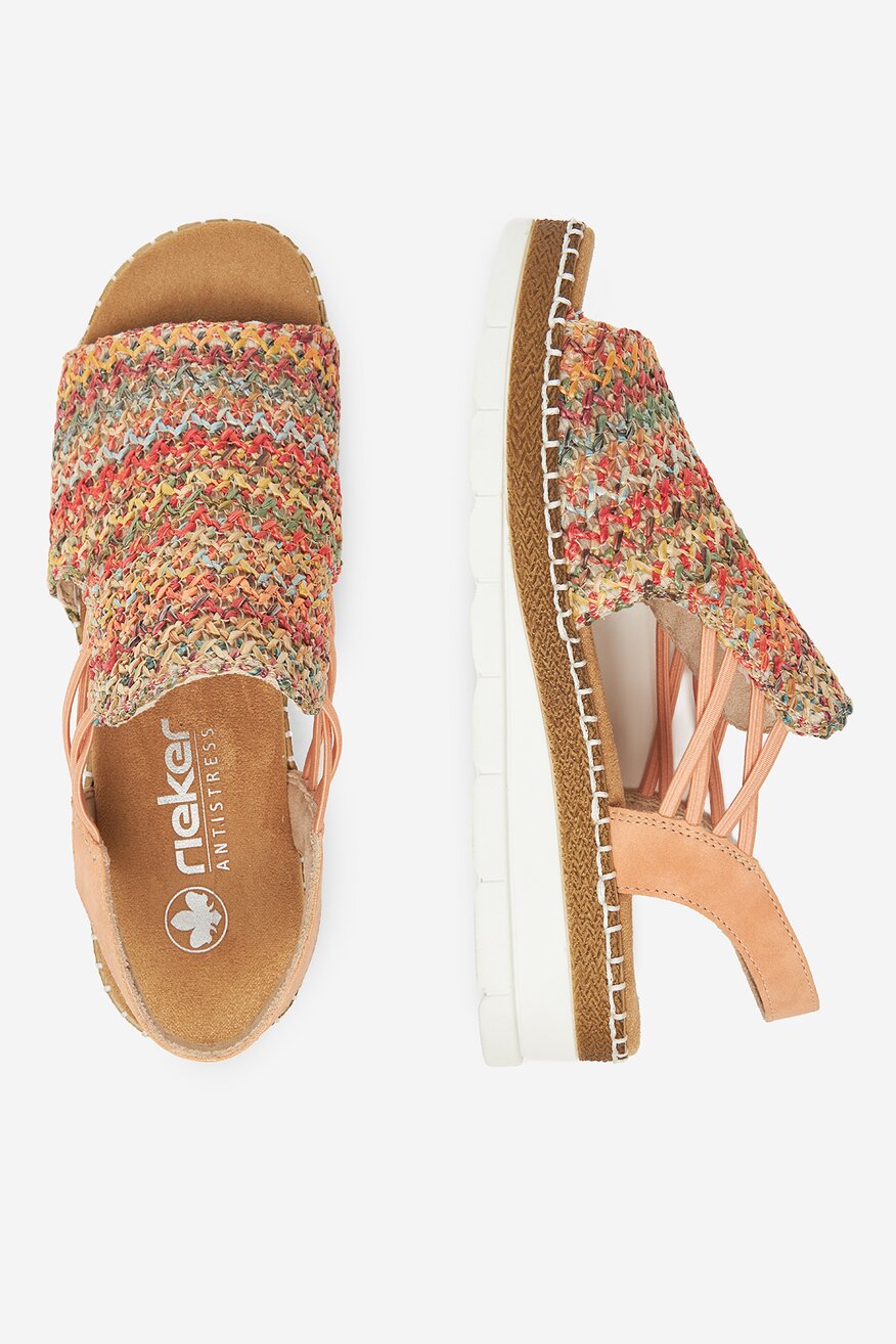 
                Rieker - Sandały na koturnie - 2230078425025