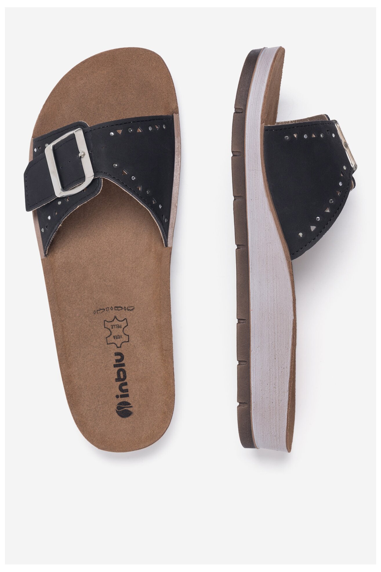 Klapki Inblu CP000047 Czarny