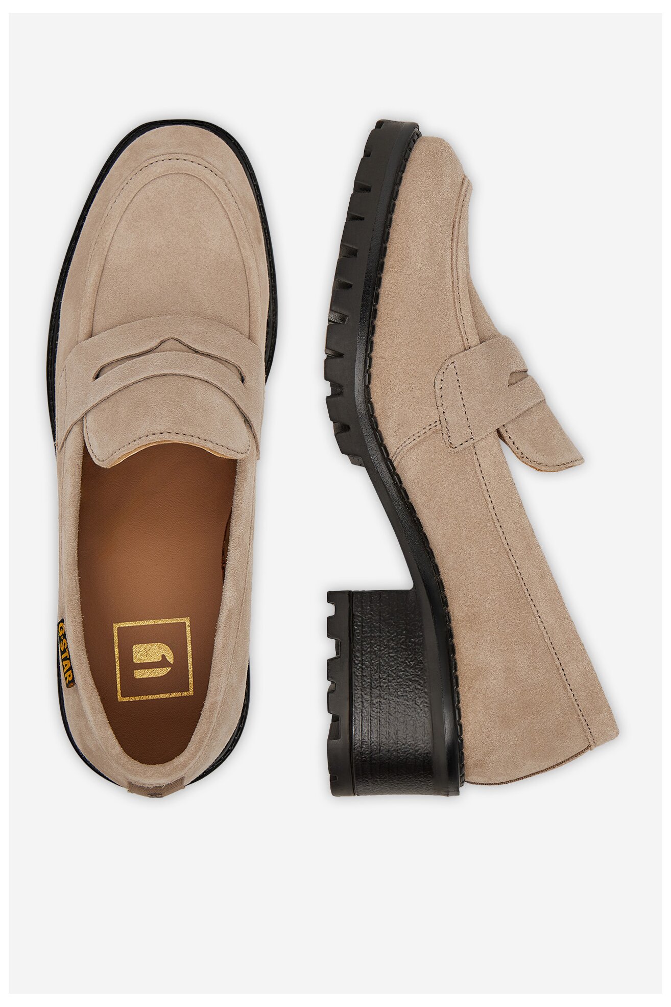 Mocasini G-STAR RAW WI34-JANELLE-01 GRI DESCHIS