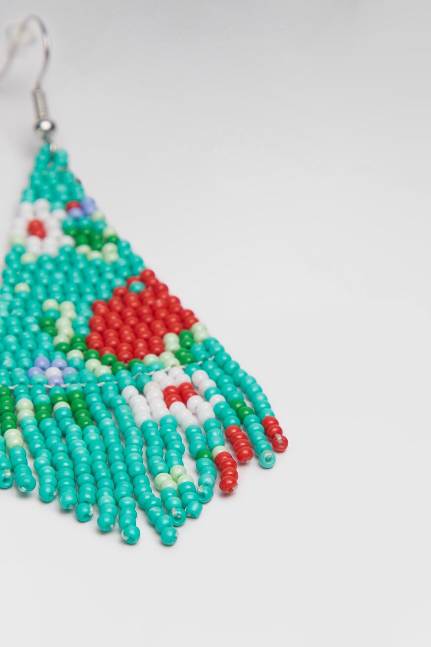 
                ACCCESSORIES - Kolczyki boho zielone - 5904248663766