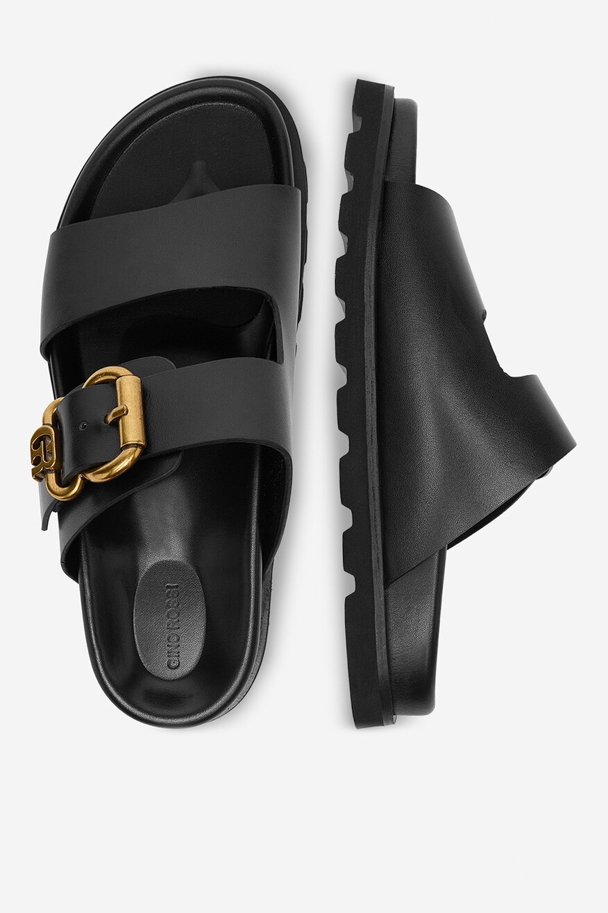 
                Gino Rossi - Klapki skórzane - 5907964028079