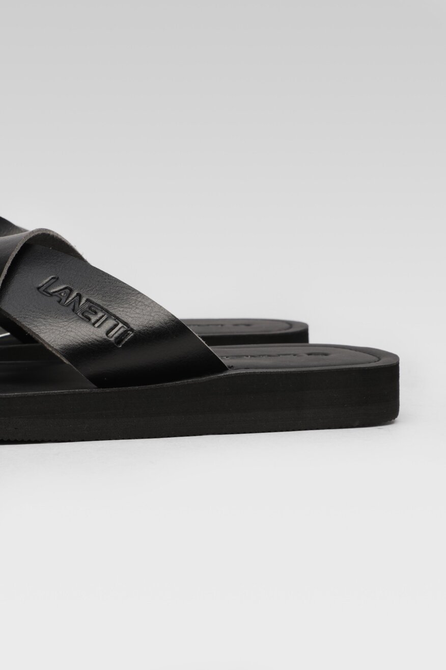 
                Lanetti - Klapki czarne - 5903698346588