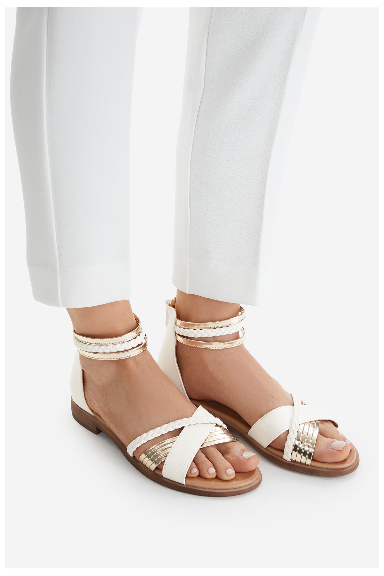 Sandały Jenny CEO-WS6112-05 Biały