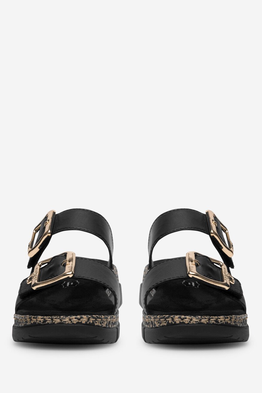 Rieker - Skórzane klapki - 2230056256344