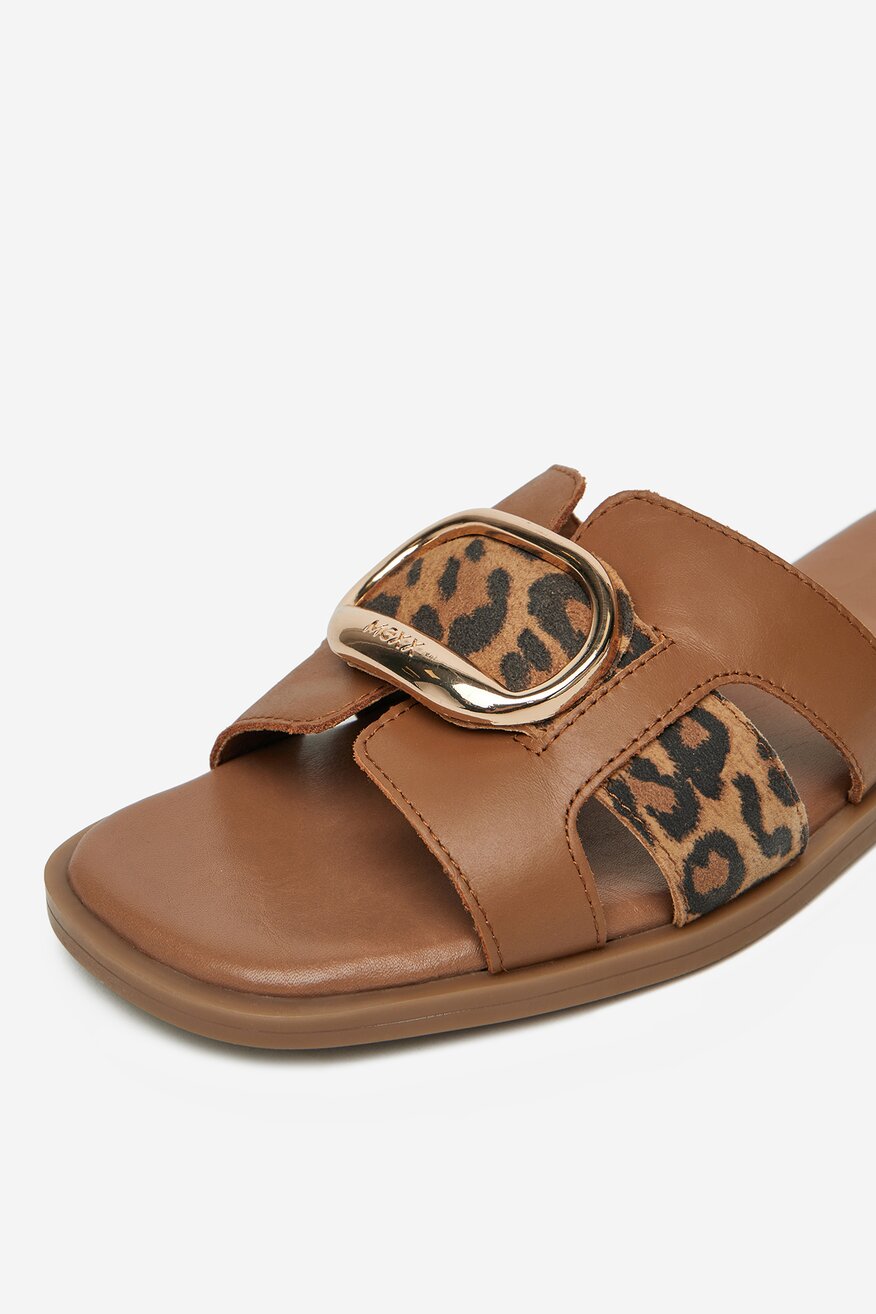 Mexx - Klapki skórzane - 5906751158920