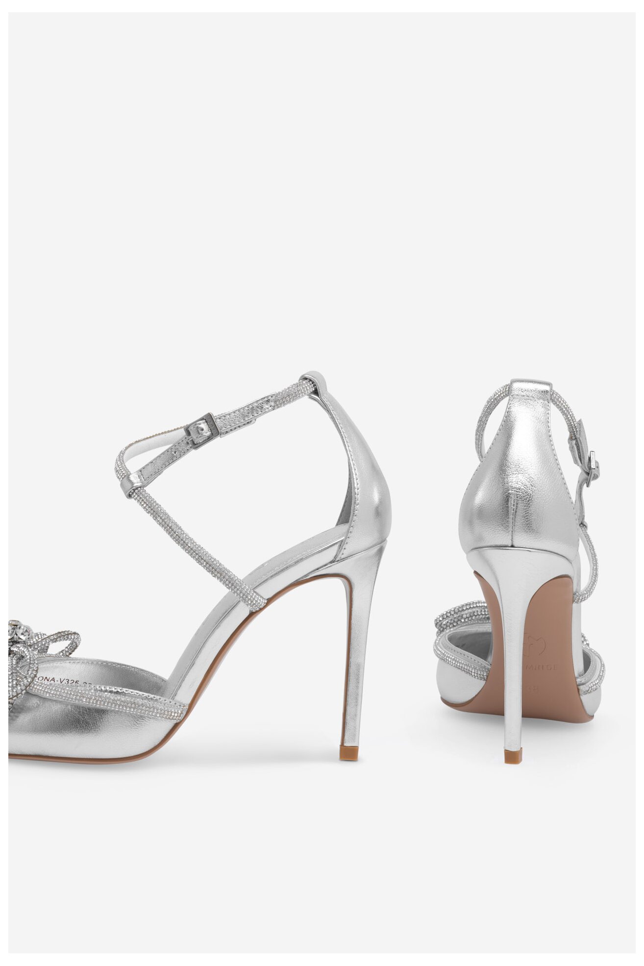 Körömcipő EVA MINGE ANCONA-V325-25531 EZÜST