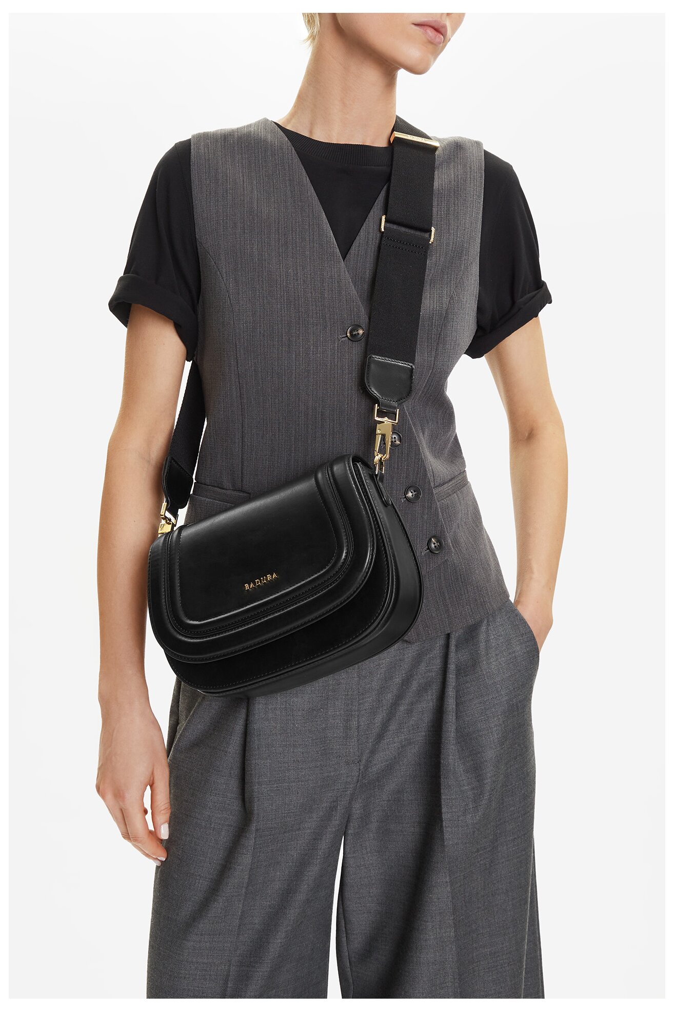 Сумка З Ремінцем Badura WEN-1-01 ЧОРНИЙ