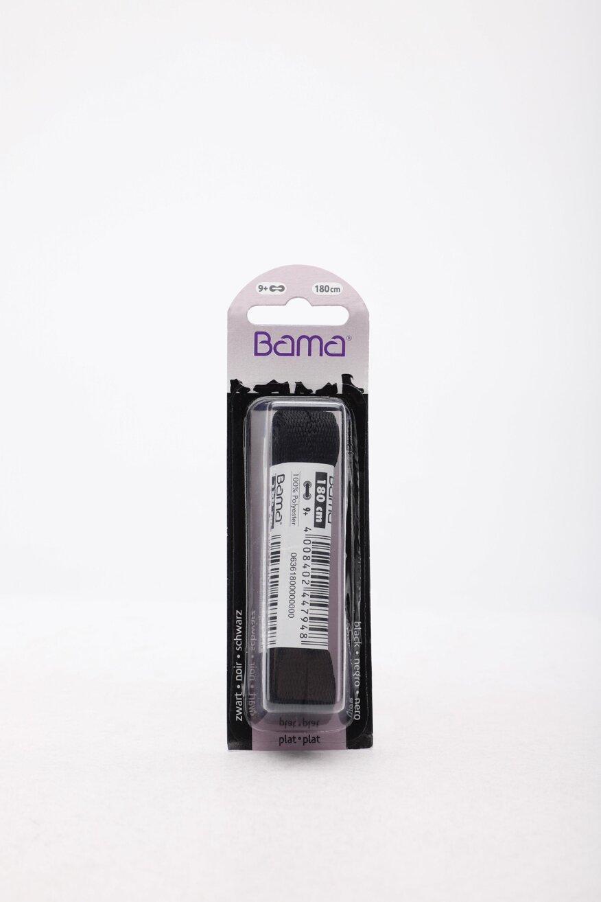 BAMA - Sznurówki do obuwia czarne - 4008402447948