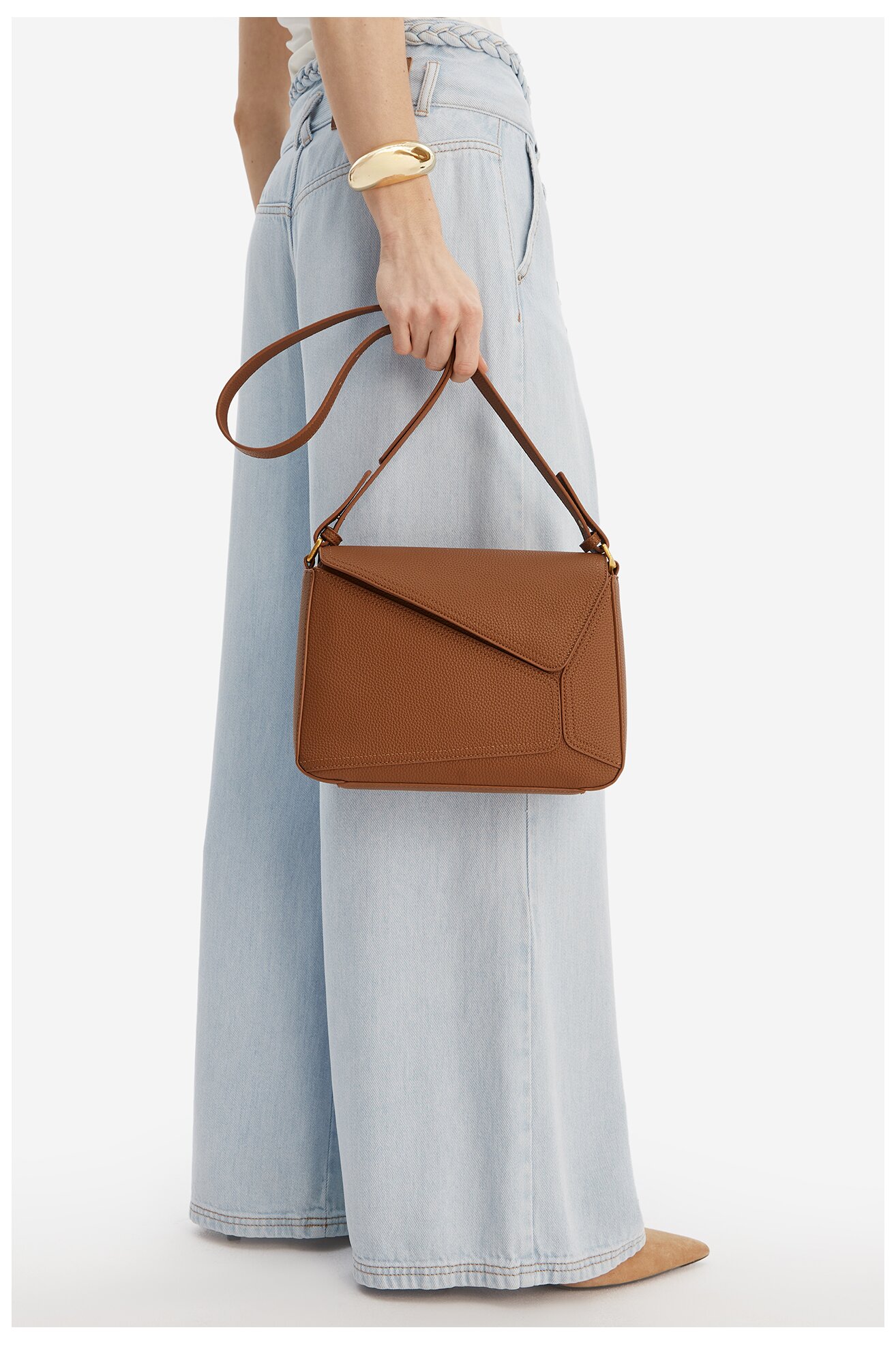 Дамска чанта Gino Rossi C-KY117 КАМЕЛ