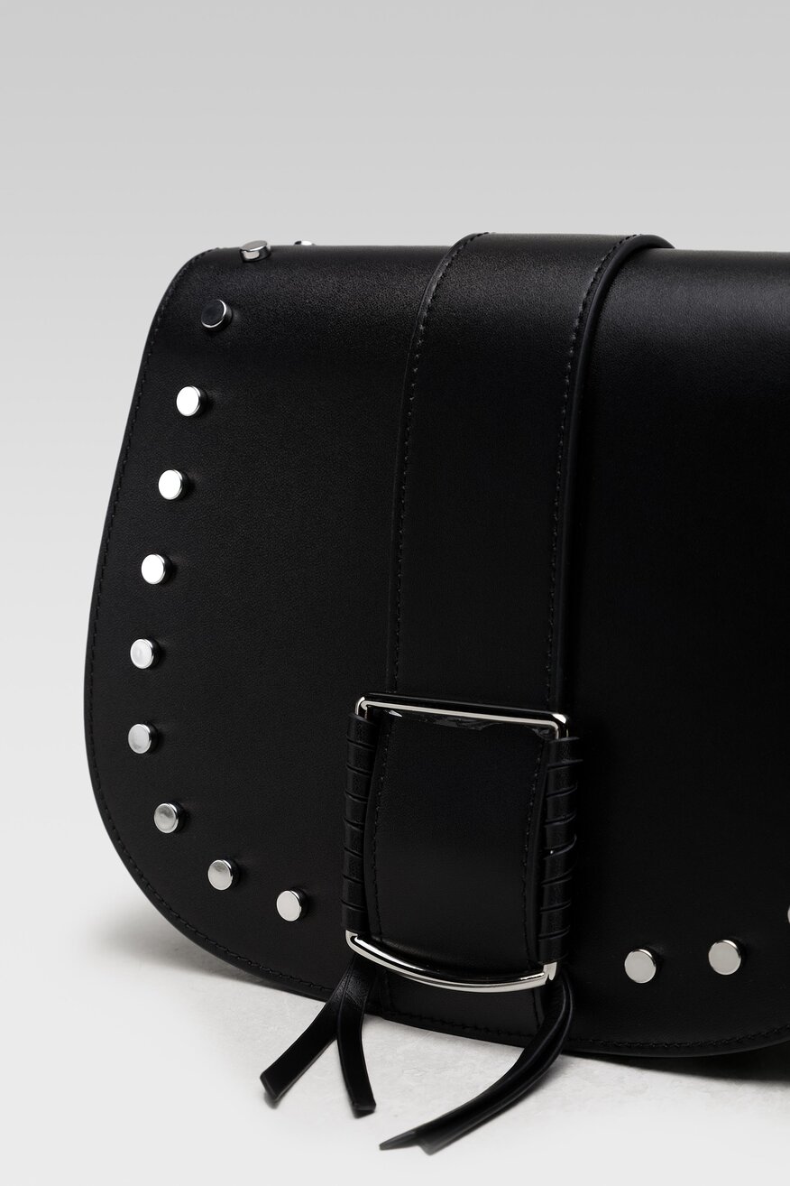 
                Badura - Torebka skórzana z aplikacją - 5904248534615