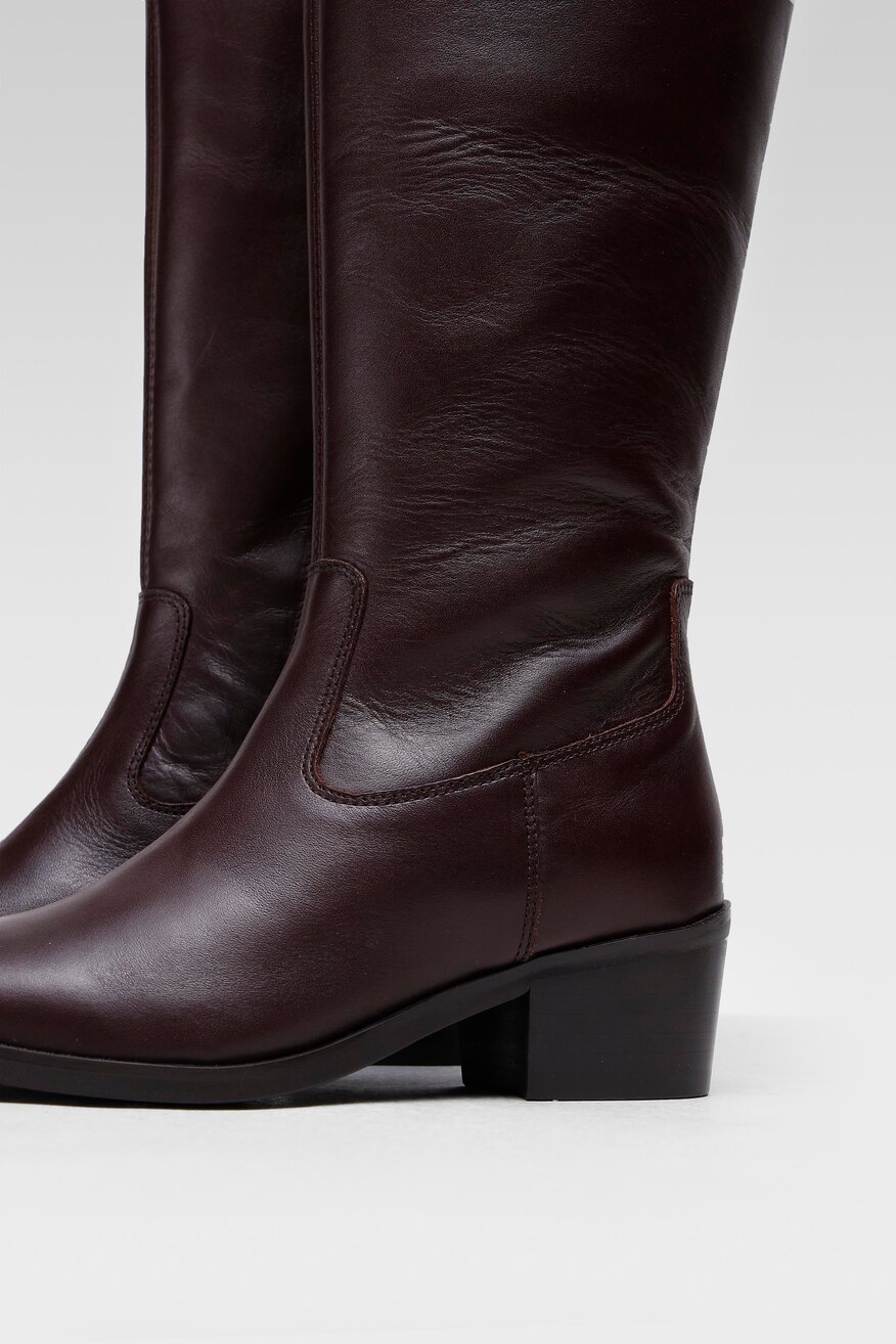 
                Lasocki - Skórzane botki brązowe - 5904248096533