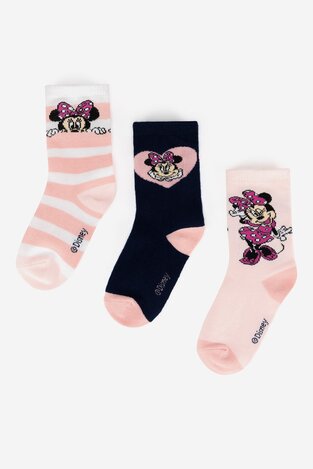 Čarape Mickey&Friends ACCCS-AW24-341DCLS (3-PACK) ROZE