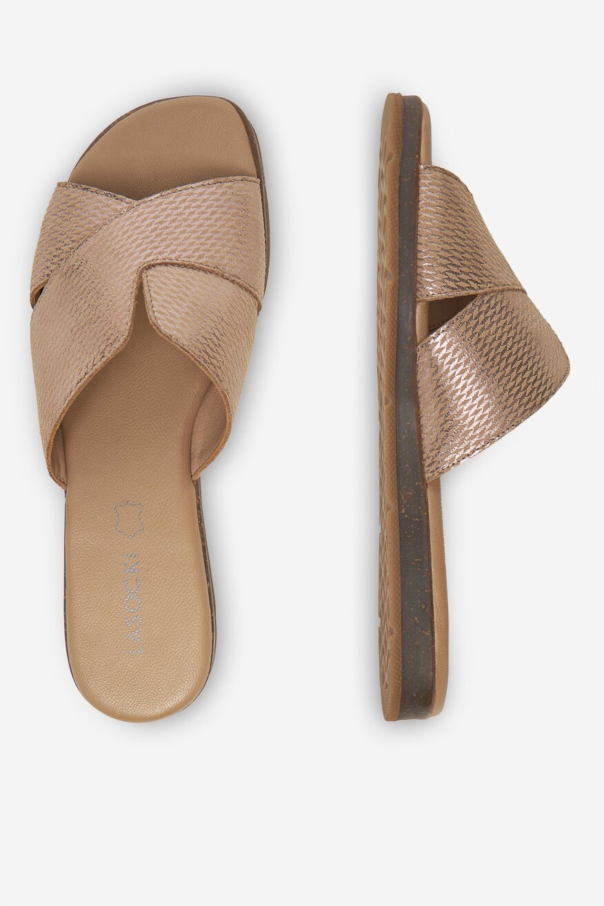 Lasocki - Klapki skórzane - 5904862275727