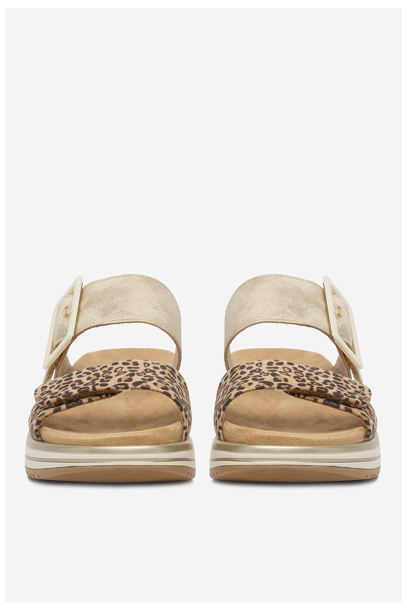 Klapki Remonte CEO-D1J61-91 Złoty