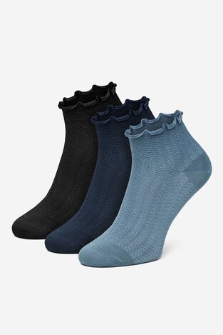 Шкарпетка NINE WEST KR_NW_LETIZIA_Z_SS25 (3 PACK) ЧОРНИЙ