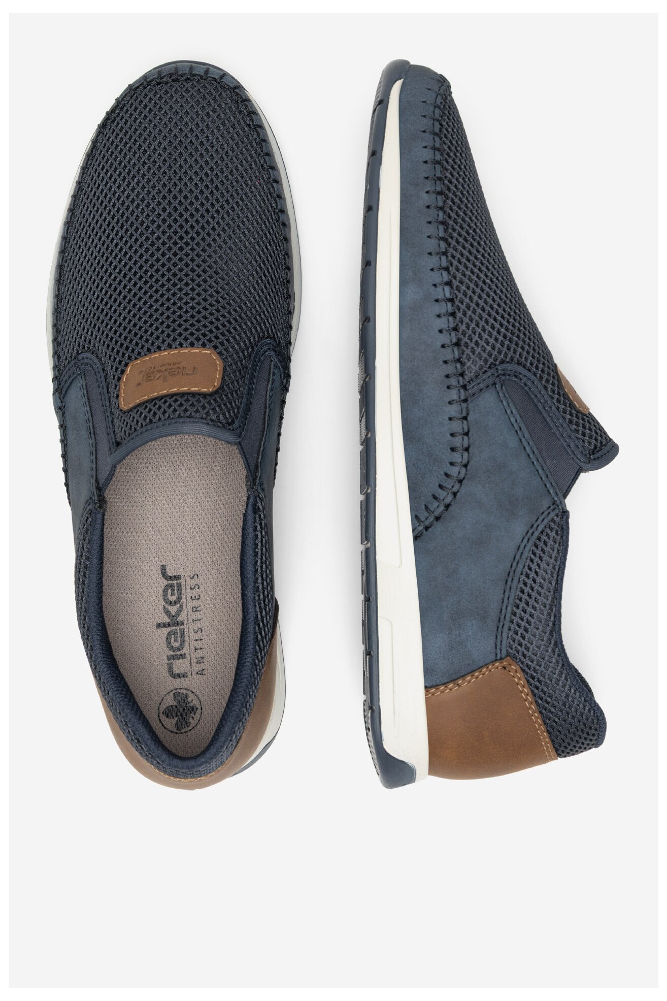 Половинки обувки Rieker 11954-14 КОБАЛТОВО СИНЬО