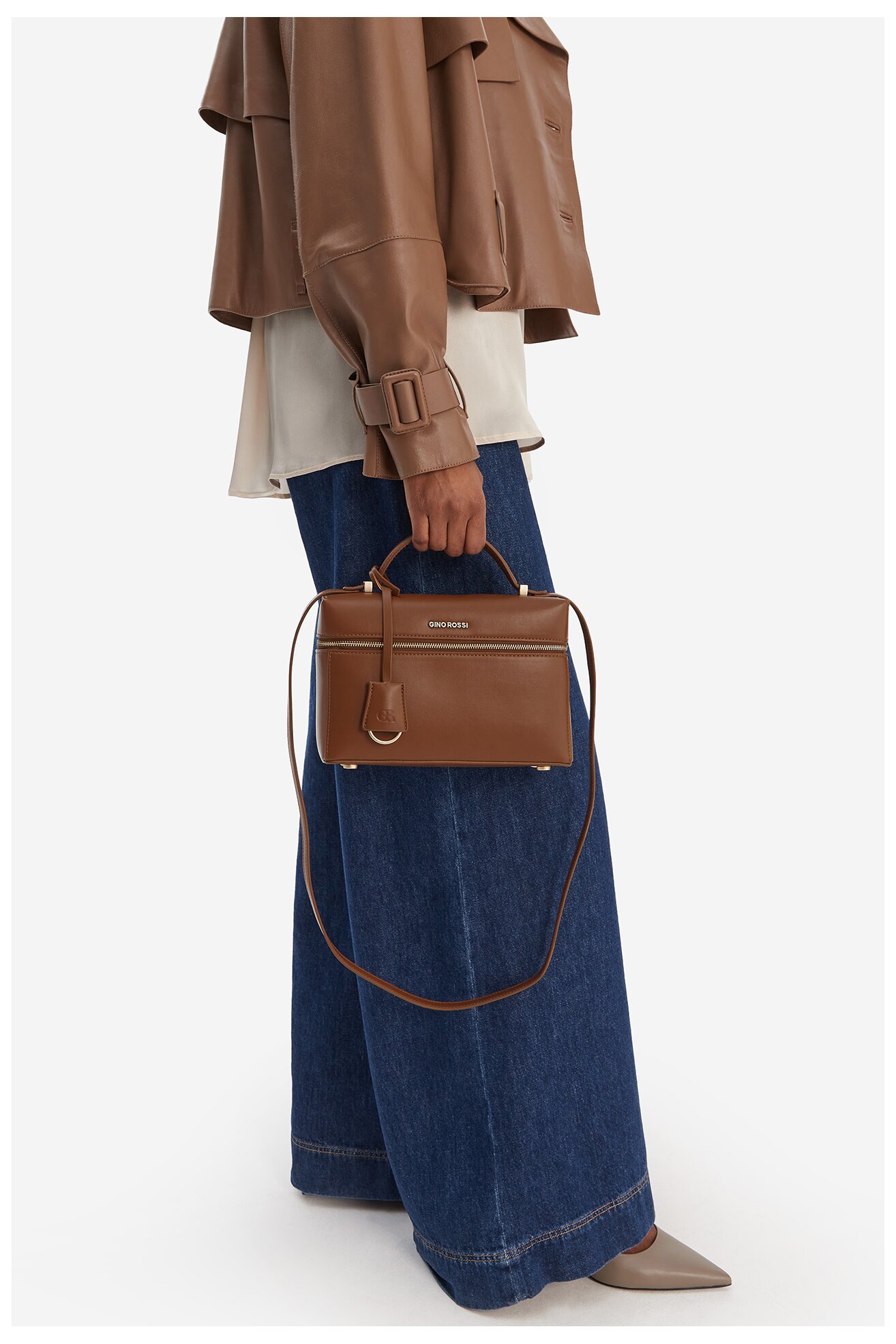 Сумка З Ремінцем Gino Rossi EO-LX10265 ВЕРБЛЮЖИЙ