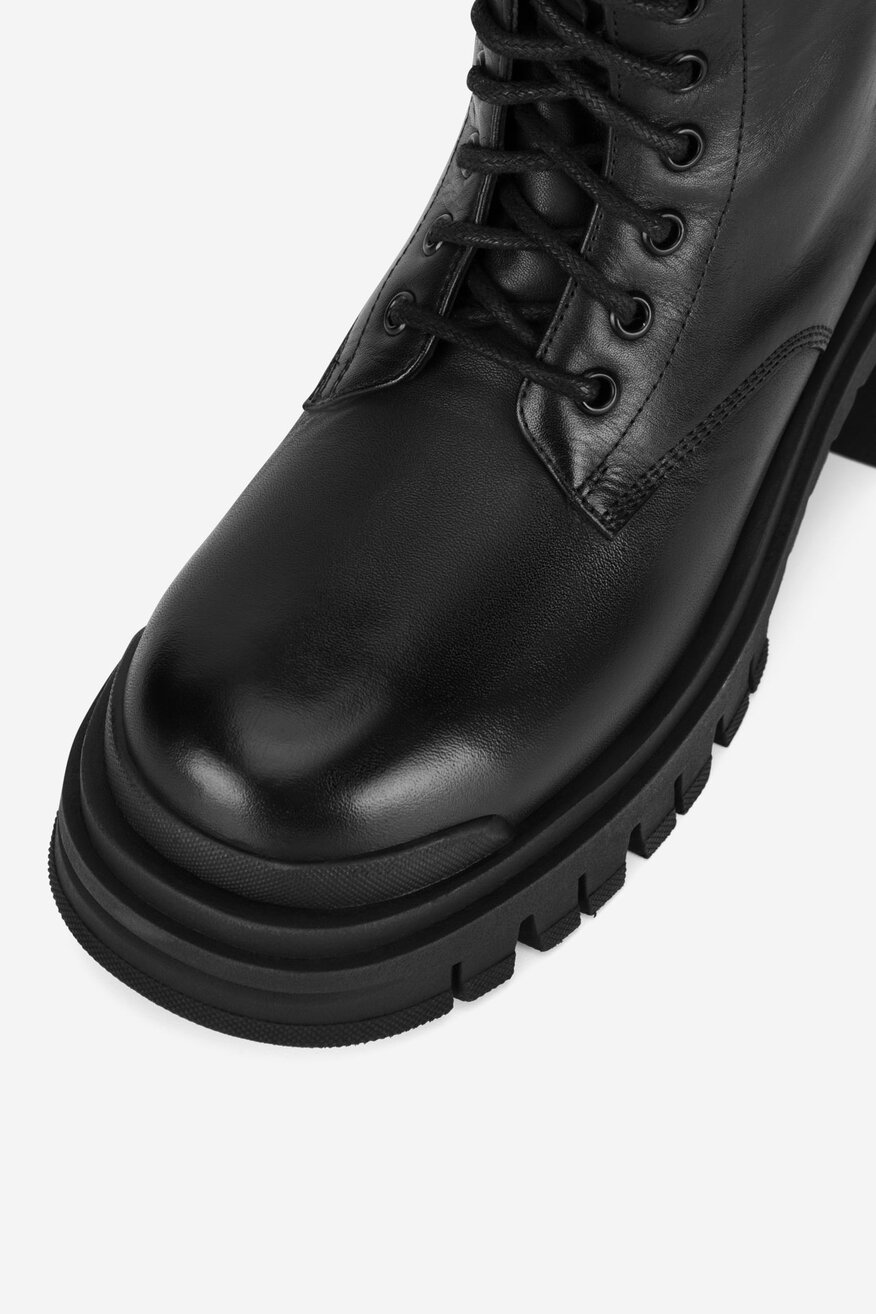 Badura - Kozaki skórzane - 5905588815327