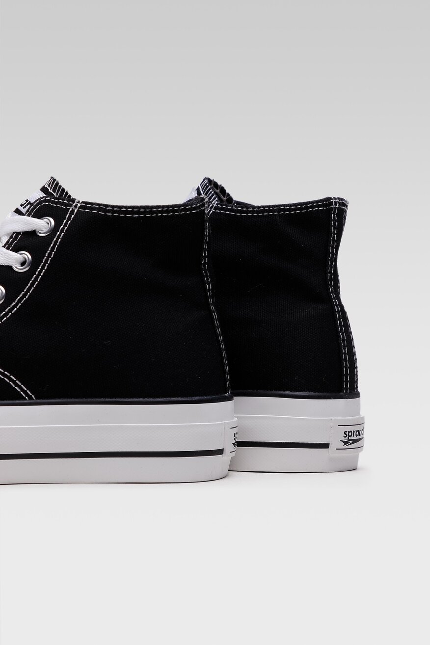 
                Sprandi - Trampki czarne sznurowane - 5904248419332