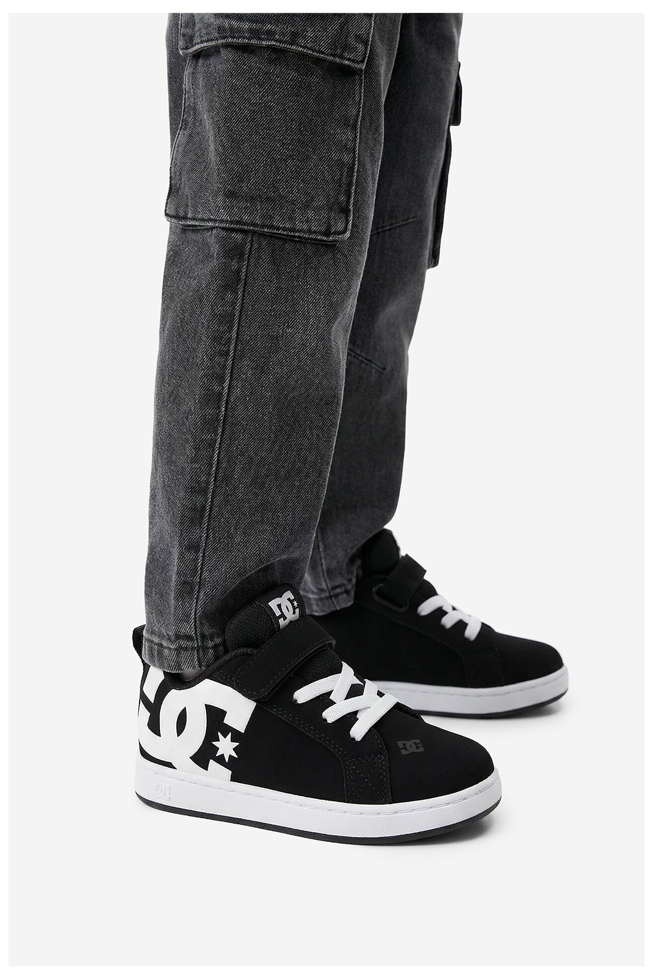 Obuwie sportowe DC Shoes EO-COURT GRAFFIK ELASTIC TODDLER DC02547002 Czarny