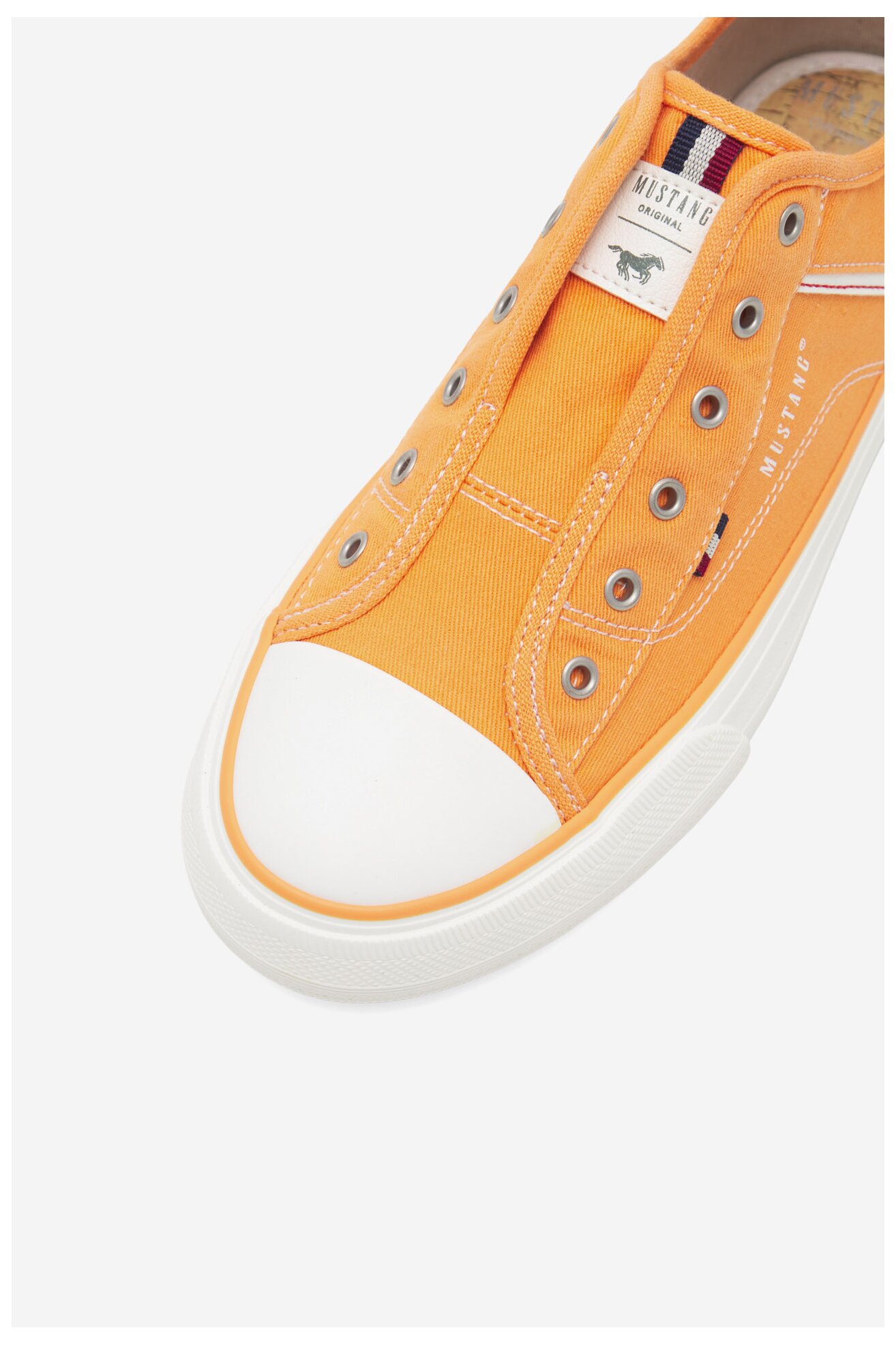 Plátěná obuv Mustang 1272-402-61 ORANŽOVÁ