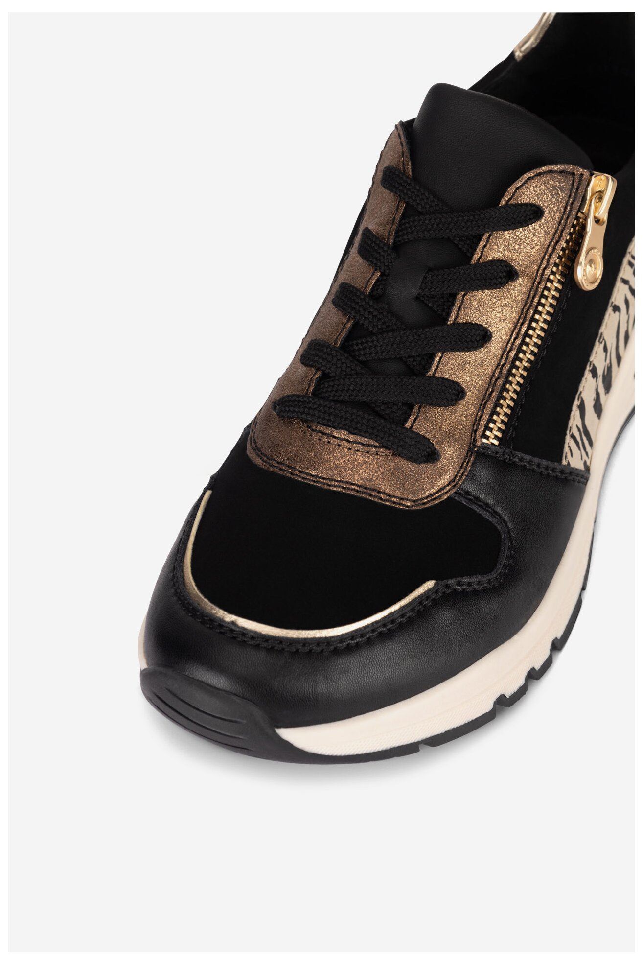 Sneakerși Rieker M6616-00 NEGRU