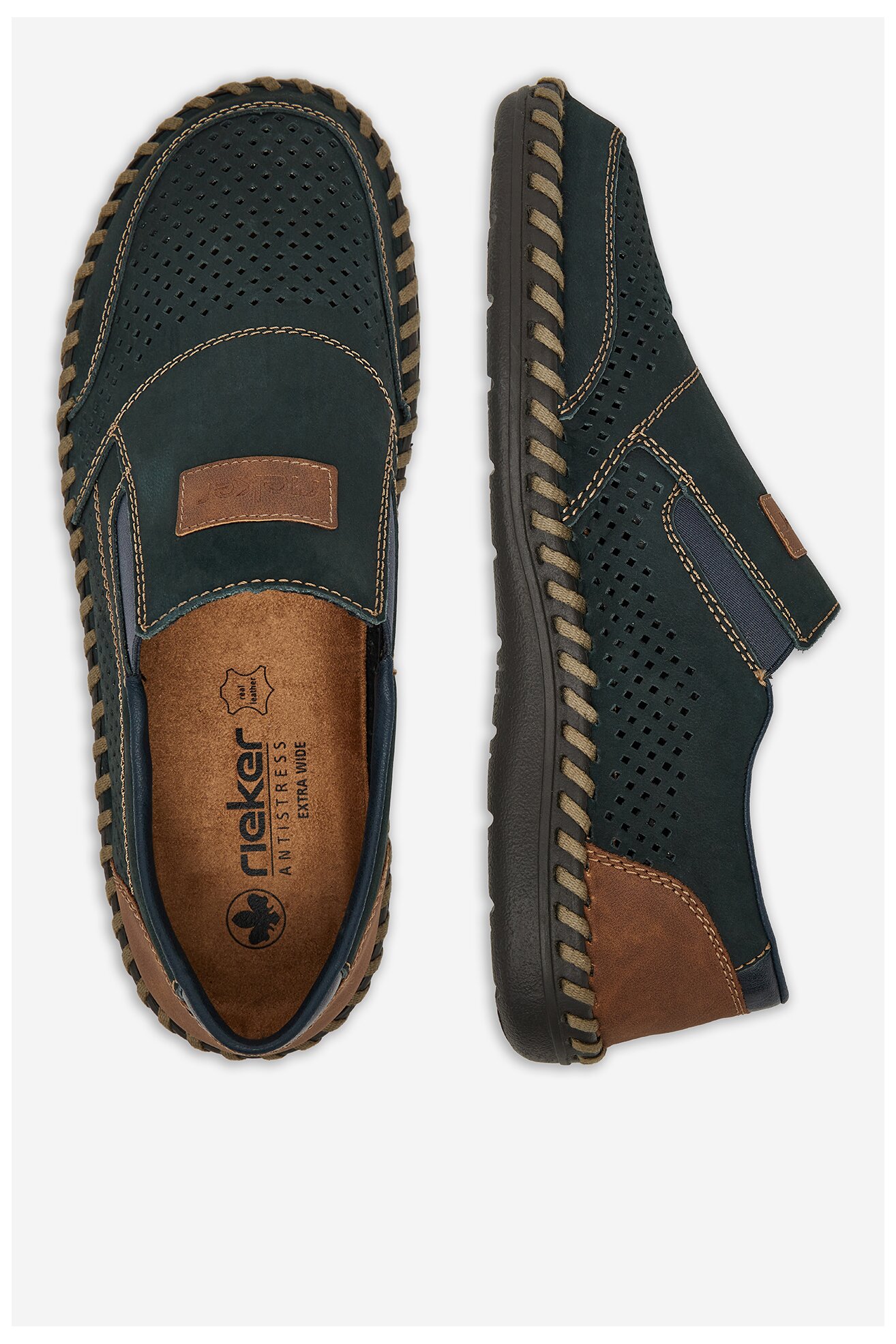 Półbuty Rieker B2466-14 Granatowy