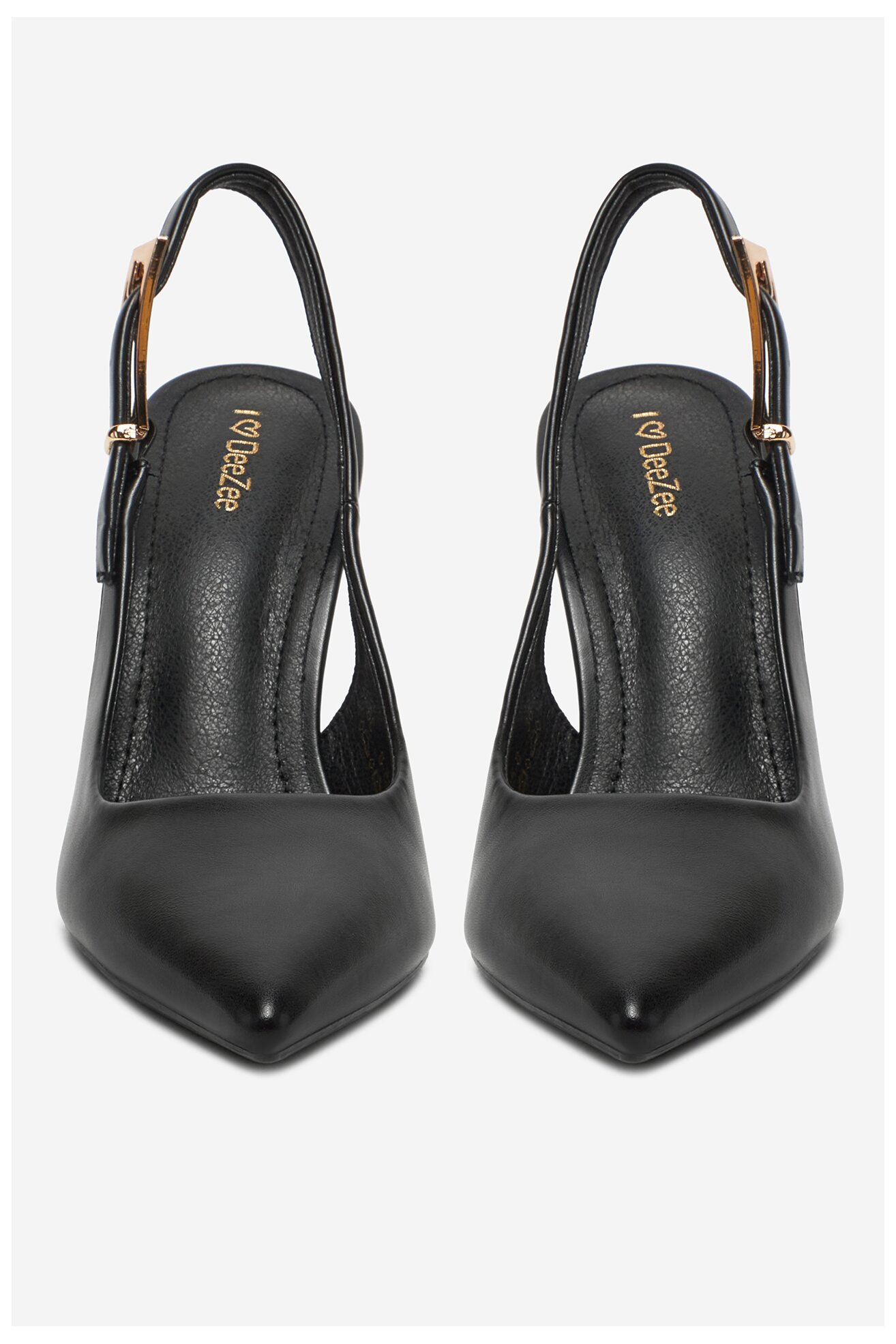 Pantofi cu toc DeeZee 6-705-8 NEGRU