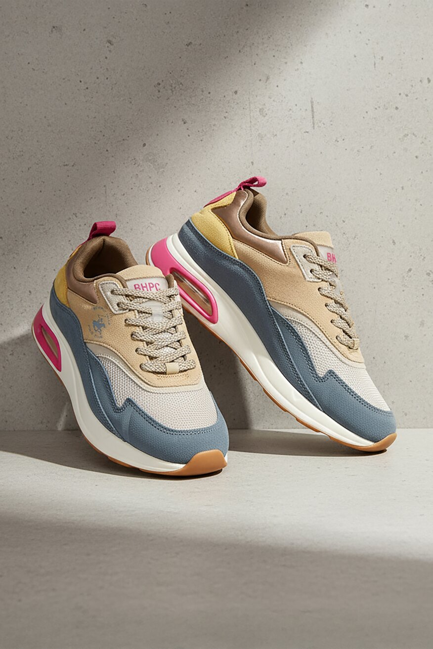 Sneakerși Beverly Hills Polo Club BEJ - 5906751407547