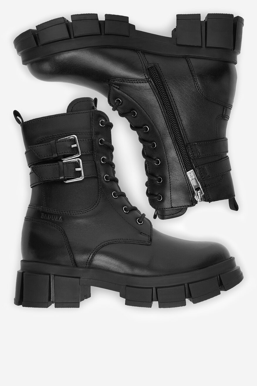 Badura - Trzewiki skórzane ocieplane - 5906751356265