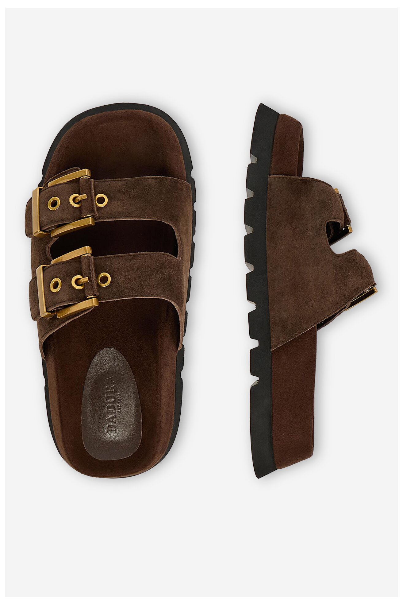 Klapki Badura EO-ALIVIA-LT2525-1 Brązowy ciemny