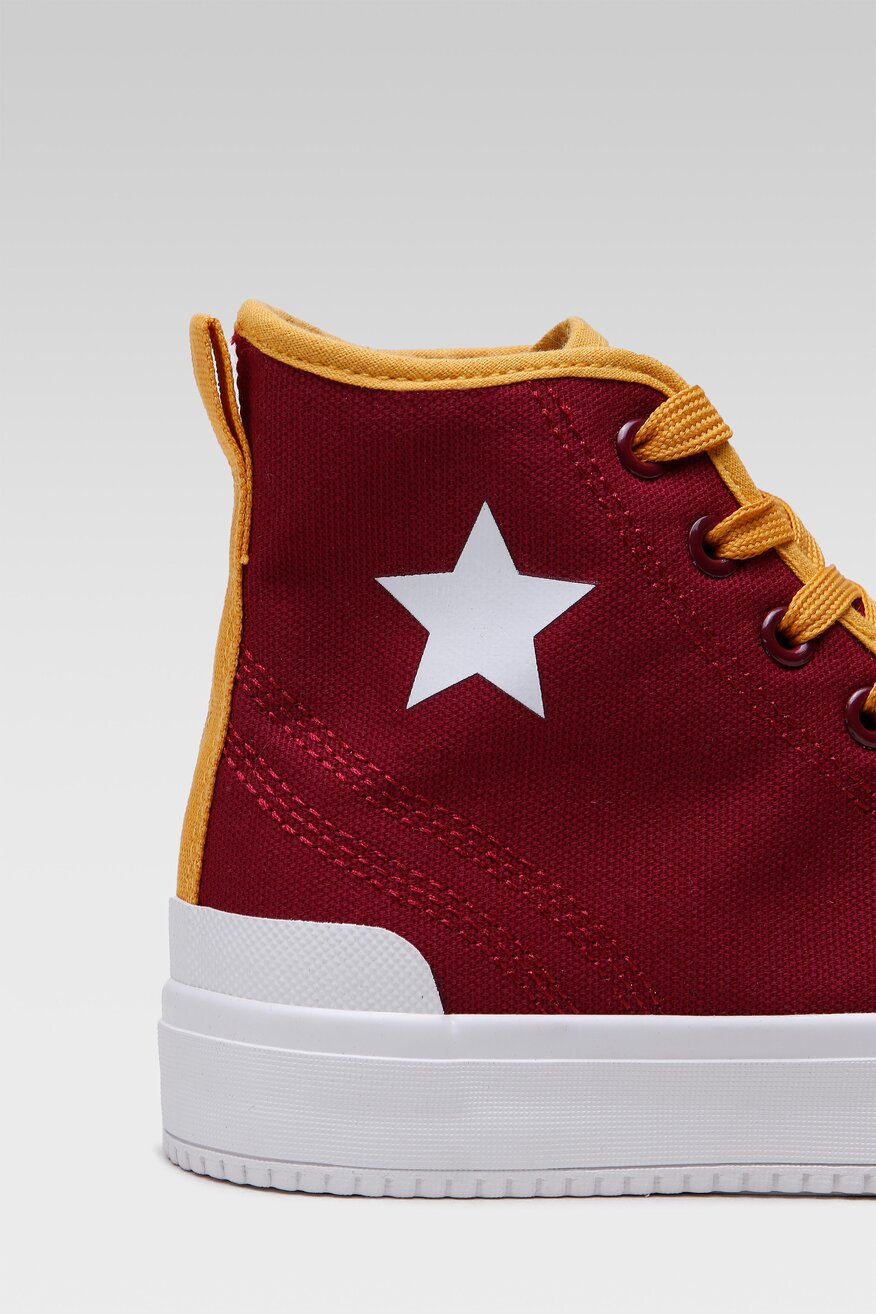 
                Jenny Fairy - Trampki bordowe sznurowane - 5904248427443