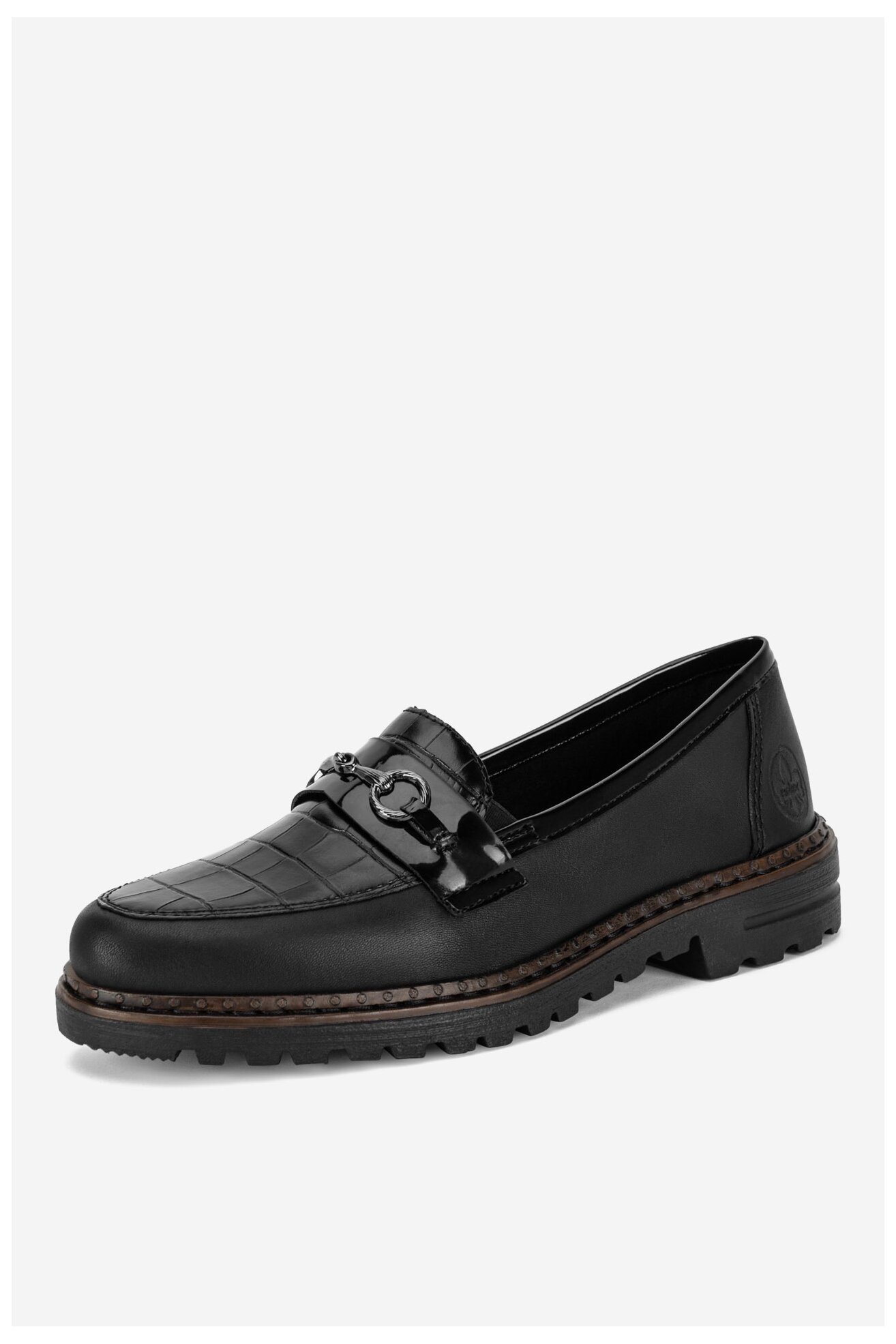 Mokaszin Rieker 54862-01 FEKETE