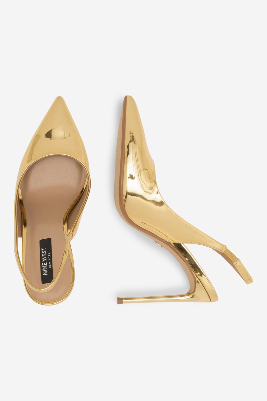 Lodičky NINE WEST ZLATÁ - 5905588149217
