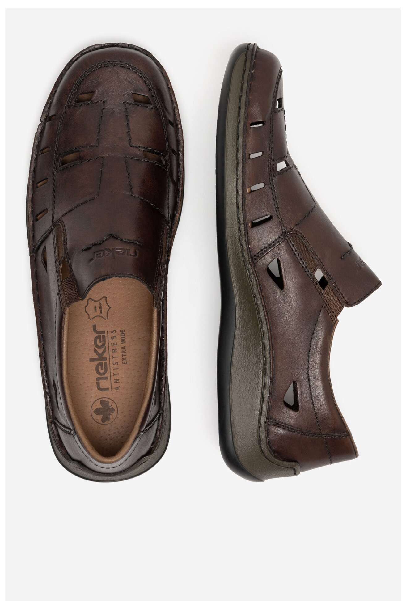 Половинки обувки Rieker 05254-25 КАФЯВ