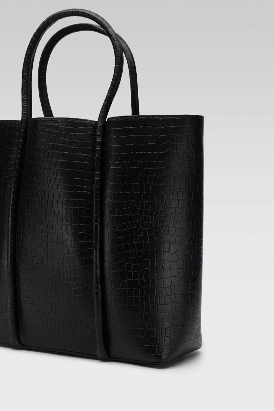 Lasocki - Torebka skórzana ze zwierzęcym motywem - 5903698711751